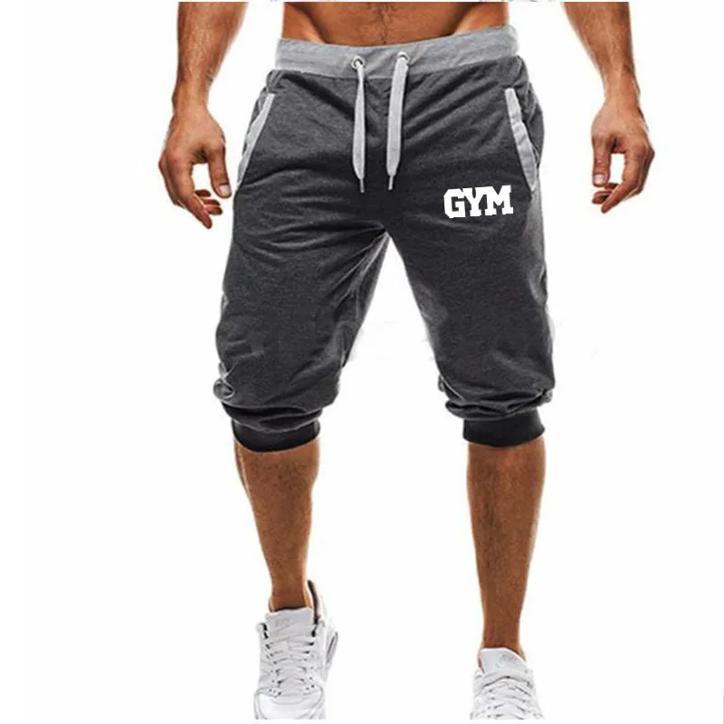 20 Charcoal gray Мужские спортивные штаны для бега, однотонные футбольные штаны, тренировочные спортивные штаны, эластичные мужские брюки для бодибилдинга - Цвет: 20 Charcoal gray