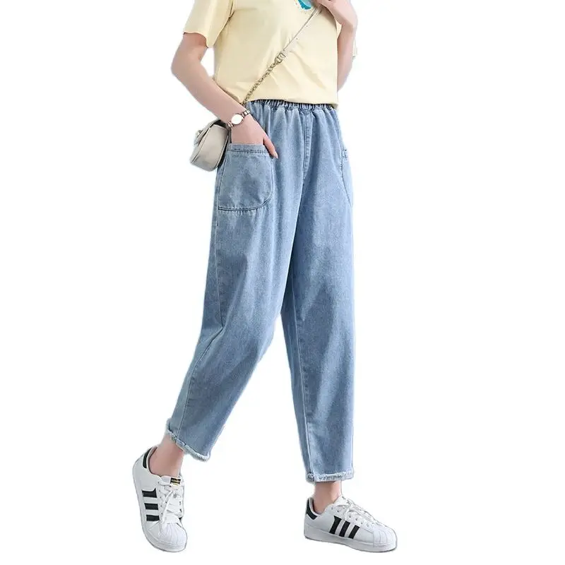 

Baggy Jeans Woman High Waist Pants Denim Harem Wide Cargo Pants Women Cute Streetwear Casual Mom Jeans Woman Sela 0fficial Store