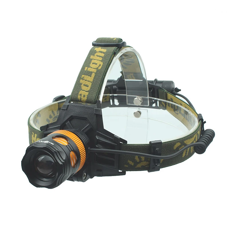 200 м наружная Регулируемая фокусировка налобный фонарь Бытовая фара 500 люмен