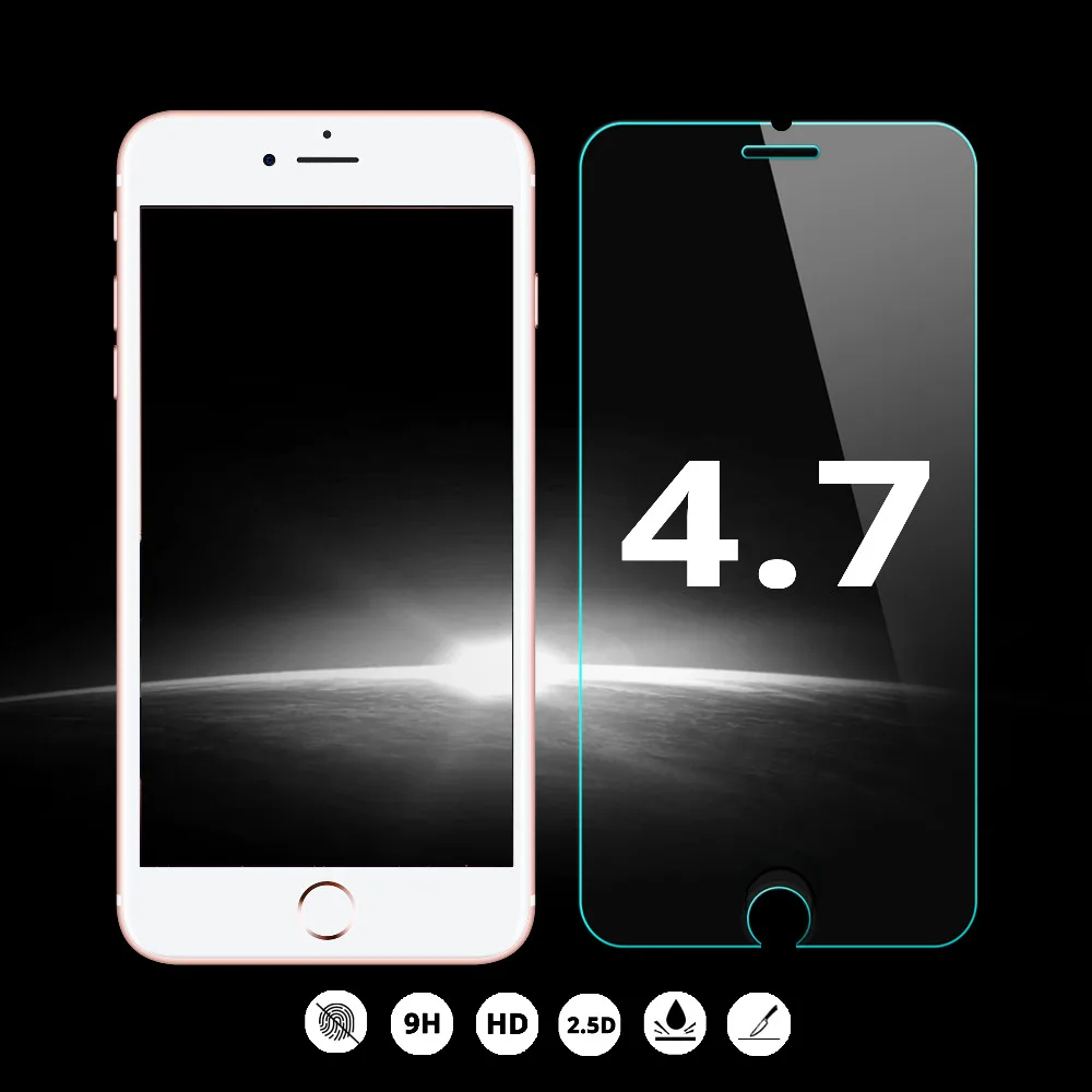 100 шт./лот 0 25 мм закаленное стекло Защита экрана для iPhone 12 mini 11 Pro X XR XS max 8 7 6 Plus 5S 2.5D