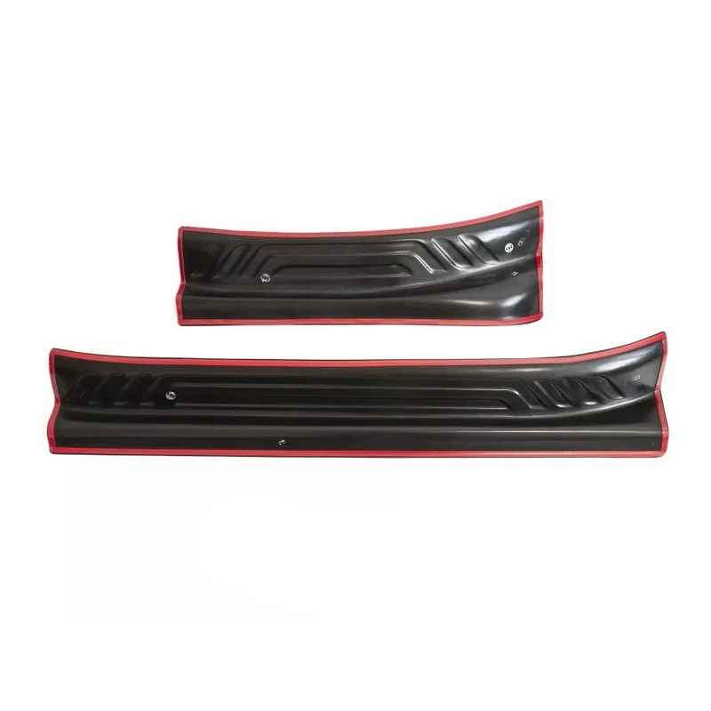 Guard covers of door sills case for Kia Rio 4 sedan 2017-2021 X line 2017-2020 ABS plastic protective molding styling tuning interior sill pad scuff