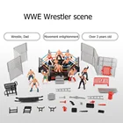 Детская игрушка, набор моделей, кольцо для борьбы, модель сцены куклы, набор из 32 штук, кольцо игрушечный комплект кукол * 1 кукла * 12, аксессуары для борьбы * 19 шт.