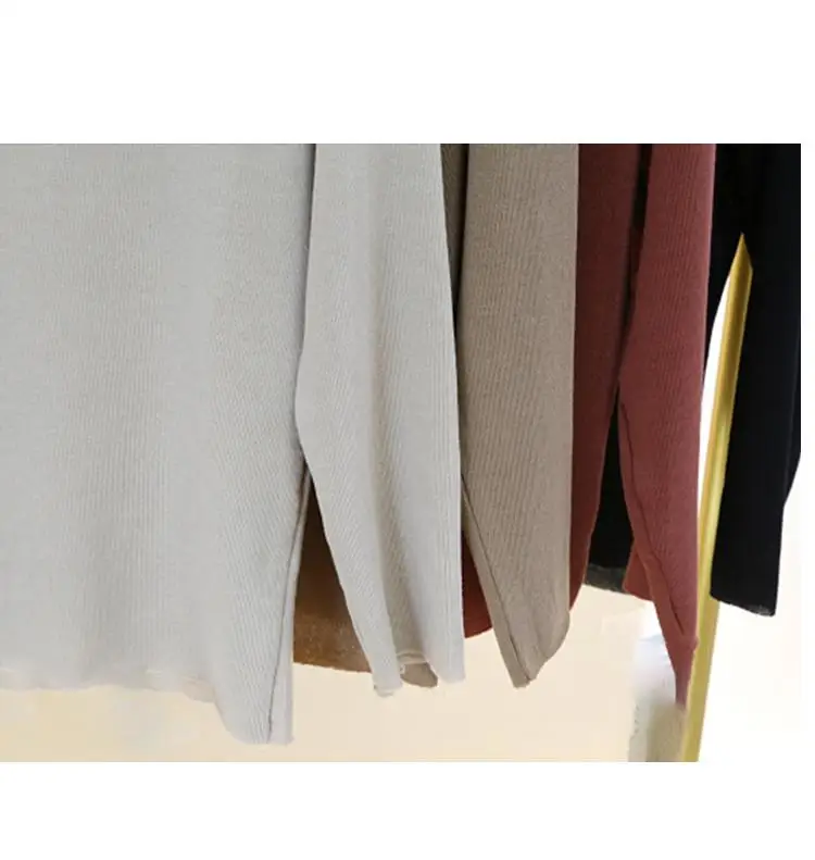 Женская футболка с высоким воротником черная Повседневная для мальчиков и