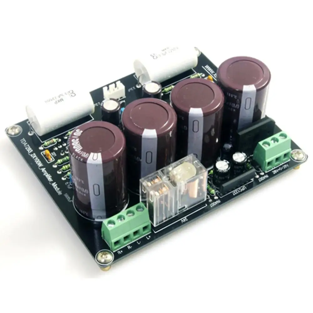 Двухканальная Плата усилителя мощности с обратной связью TDA7293 100 Вт + |