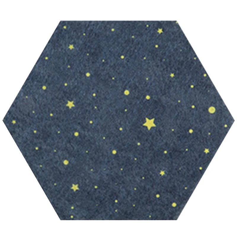 

10 шт. войлочный шестиугольный фон звездное небо доска своими руками пазл фото Бытовая доска для сообщений доска для украшения дома
