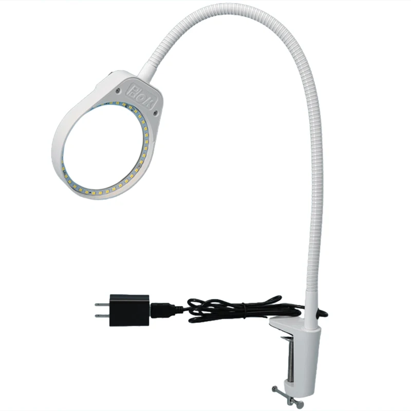 

Затемняемая стеклянная лампа с зажимом, ультра яркий освещенный настоящий стеклянный nifier с 23 дюймовым гибким гусиная шея-Adjustabl