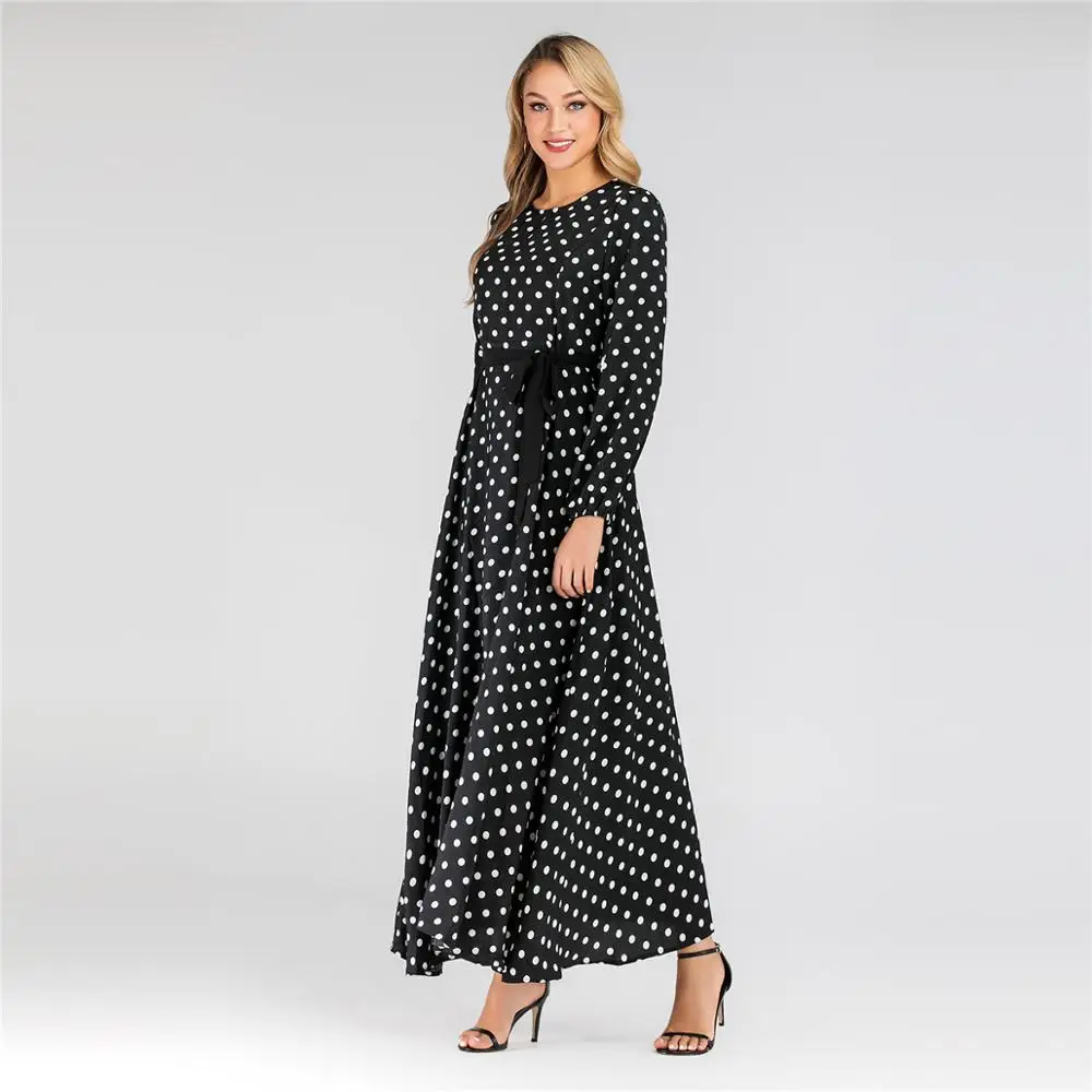 Мусульманские платья и абайя для женщин Femme Kaftan Maxi большого размера 2019 прямые