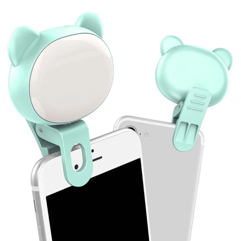 

Mini Portable Clip-on Selfie Flash LED Mobile Phone Selfie Light for Night 270B