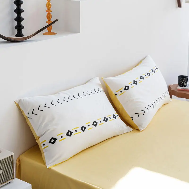 

Bedding Set 100% Cotton Bohemian Style Queen King Size Bed Linens With Pillowcase High Quality Duvet Cover Set Fitted Sheets