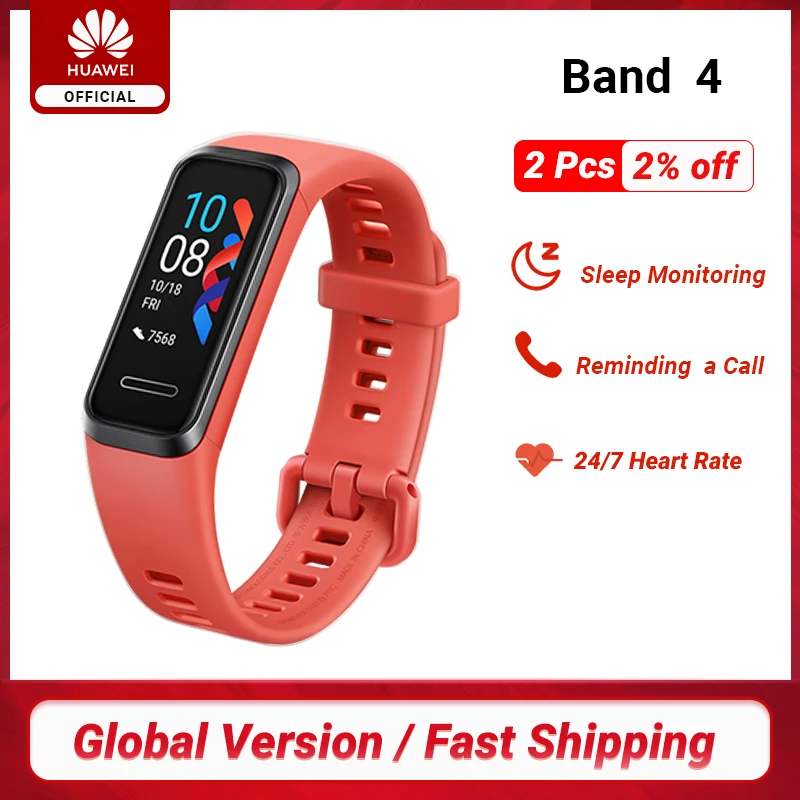 &quotSVETLO500" over 70$ 7$ Глобальная Версия смарт браслета Huawei Band 4 0 95 ''цветной USB