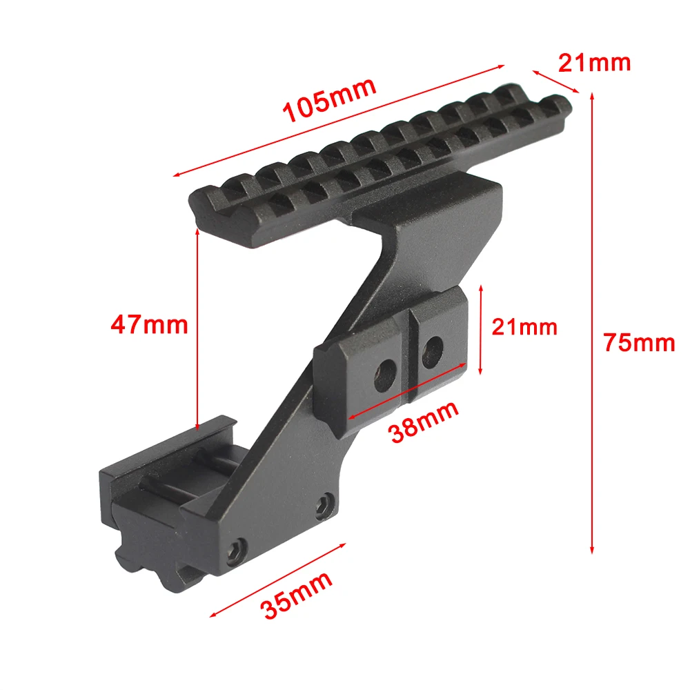 

Magorui Aluminum Pistol Scope Handguard Mount For Handgun Red Dot Laser Sight Picatinny/Weaver Rail Glock 17 19 20 22 23 30 32