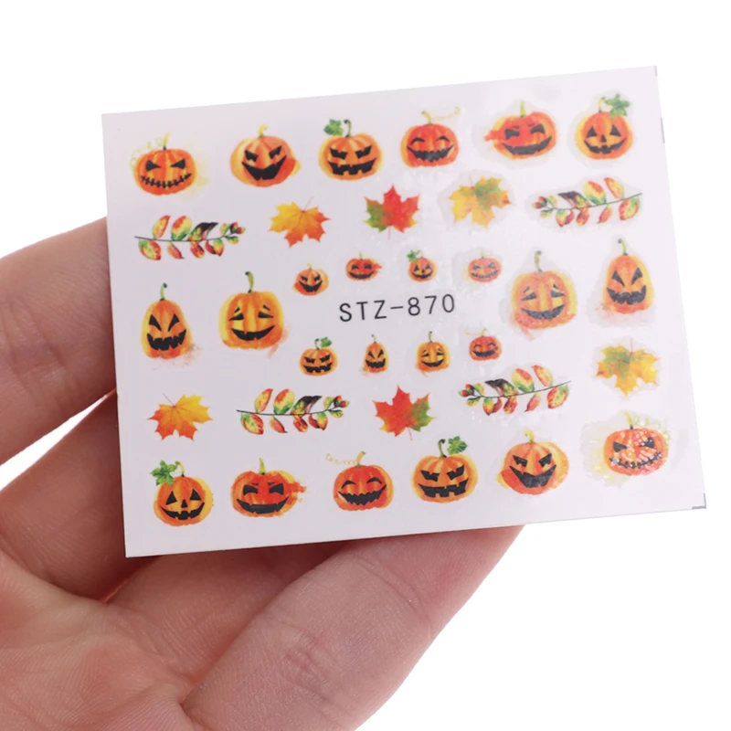 

24Pcs Halloween Bat Sticker Water Transfer Sliders Nail Stickers Nail Art Design