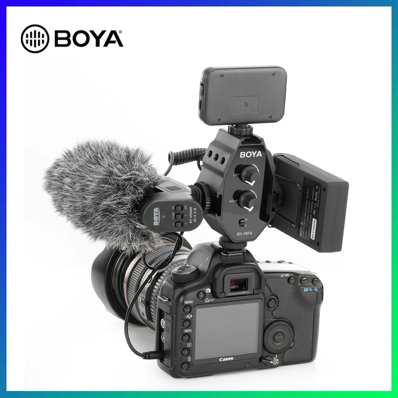 BOYA BY MP4 2 канальный аудио адаптер с монофокальным и стереопереключателем для iPhone 8