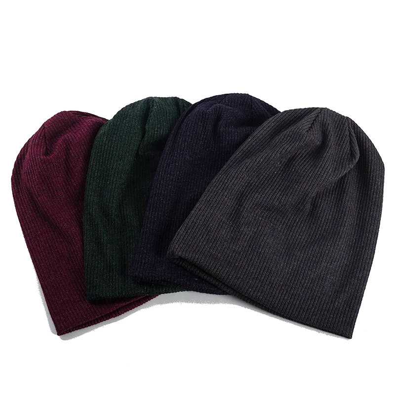 Трикотажная шапка Geebro для женщин однотонные ребристые облегающие шапки и