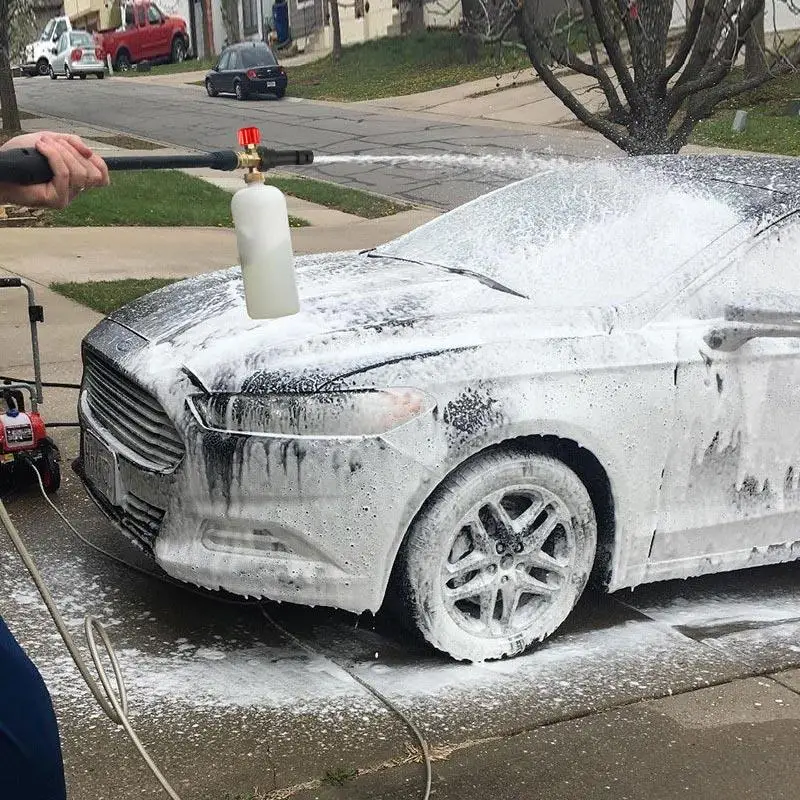 

for Karcher K2 K3 K5 1L Pressure Washer Snow Foam Gun Car Wash Bottle Lance Car Washing Accessories With Adjustable Head