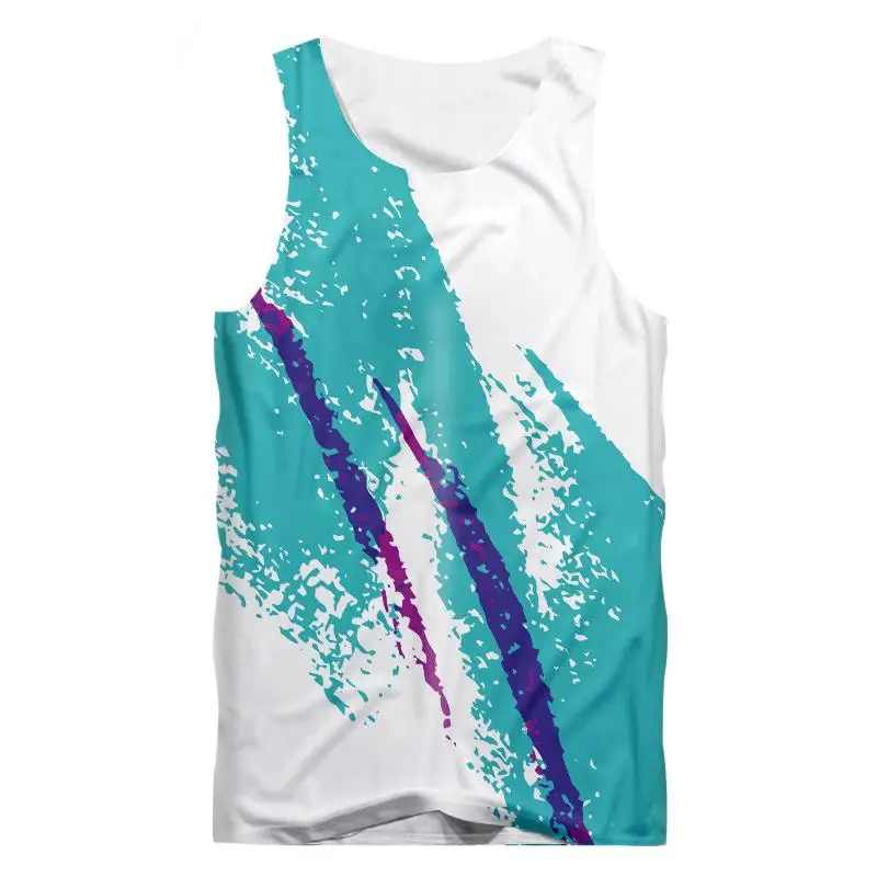 Майка CJLM мужская с 3D-принтом майка круглым вырезом в стиле Харадзюку уличная