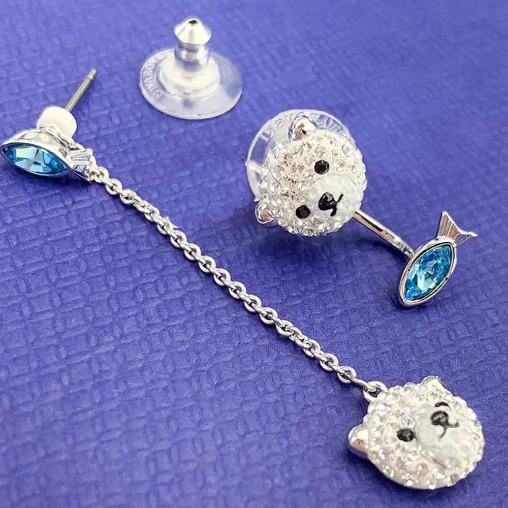 

High Quality SWA, Fashion Jewelry New Charm Polar Bear Cute Charming Seal Necklace Women's Jewelry Romantic Gift