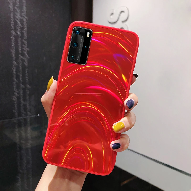 Блестящий чехол LOVECOM с подвесной веревкой для Huawei P40 Pro P30 P20 Mate 30 20 Nova 6 7 Мягкая