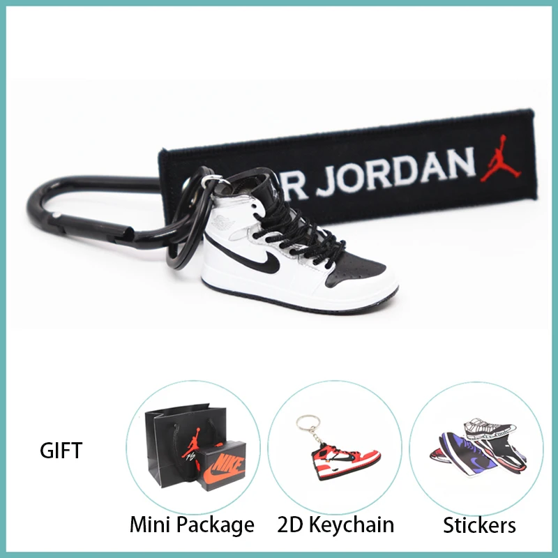 Новинка ручной работы 3D AJ Key ChaiAir Mini Jordan кроссовки модель милый брелок для ключей Баскетбольная обувь Подарочный Брелок для ключей модные украшения - Цвет: 12