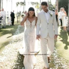 Классические мужские костюмы, модный белый официальный деловой Блейзер, винтажный свадебный смокинг для жениха, комплект из 2 предметов, мужской костюм (пиджак + брюки)