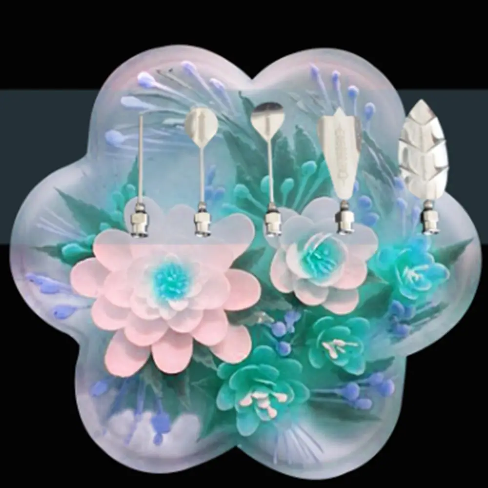 Новый Популярный 5 дюймовый противоударный шт./компл. 3D Желе Цветок Дизайн ногтей