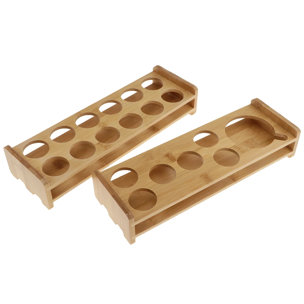 Бамбуковая стойка держатель для стеклянной посуды поднос сервировки стаканов