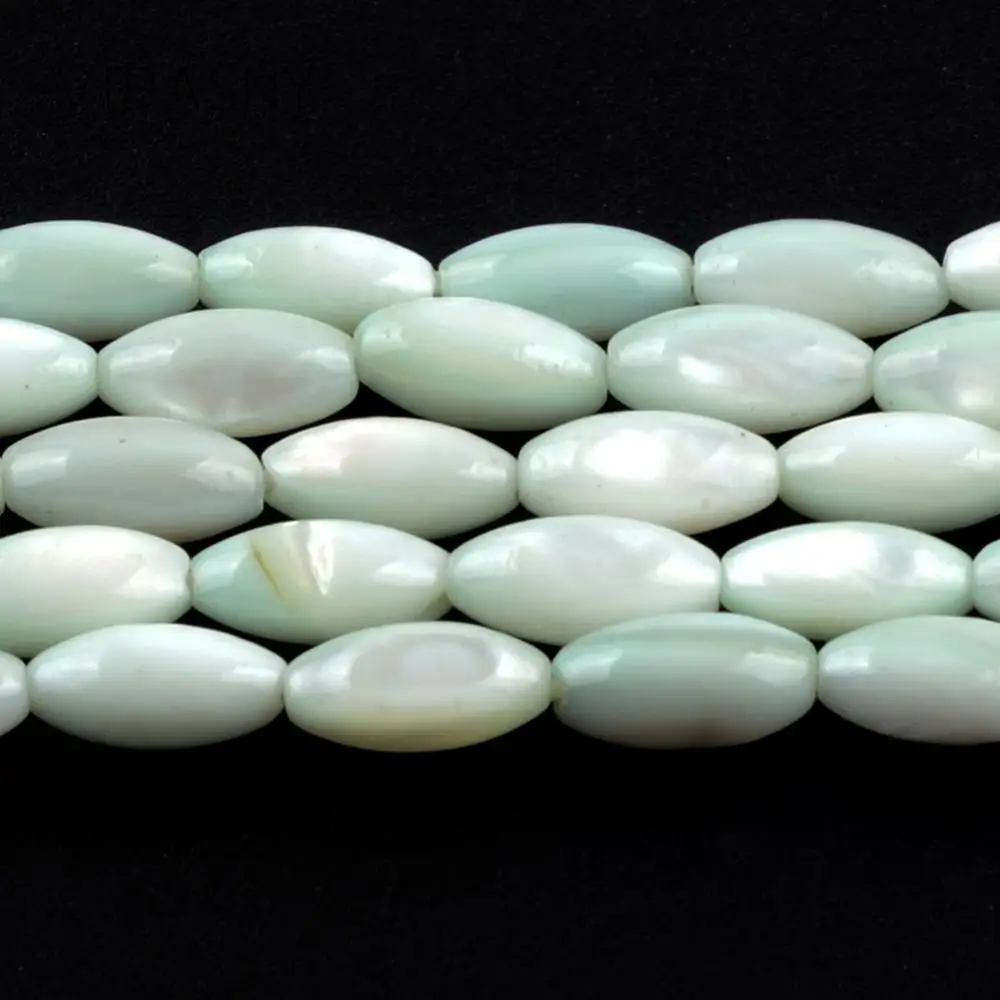 Оптовая продажа 5*10 мм светильник зеленый Швабра бусины для рукоделия