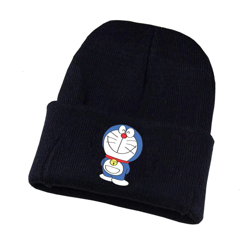 Шапка Doraemon в японском стиле с аниме шапка для косплея милым котом зимняя вязаная
