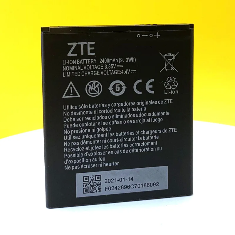 100 original battery for zte blade a520 a521 ba520 a603 ba603 2400mah li3824t44p4h716043 mobile phone high quality free global shipping