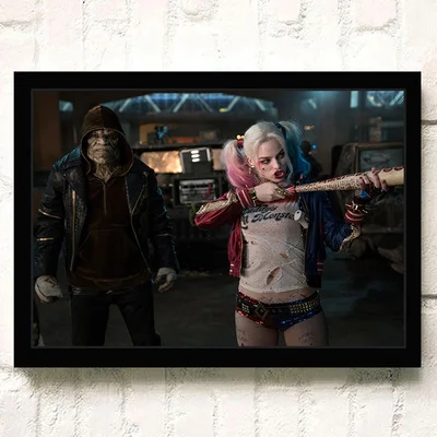 HD отряд самоубийц Харли Куинн плакаты высокое качество холст живопись Высокое качество домашний Декор без рамки для детской комнаты o262