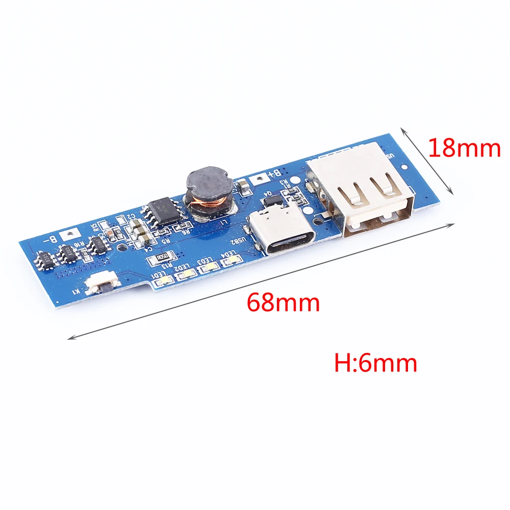 Зарядная плата для литиевых батарей 3 7 5 В 2 А USB Type C модуль зарядного устройства Dis