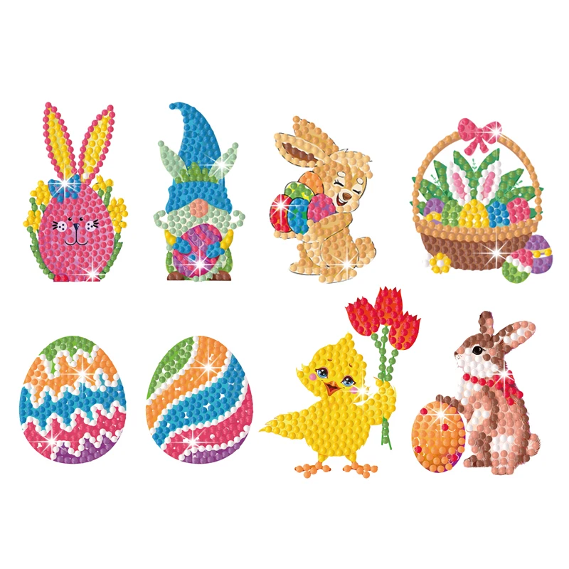 Счастливая Пасха алмазная живопись 5D Набор для творчества детская Мультяшные