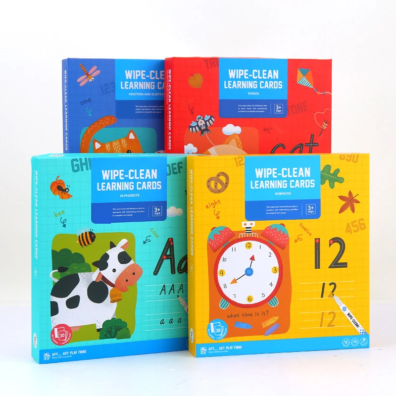 30 шт. карточки для обучения английским буквам и цифрам|Развитие письменных