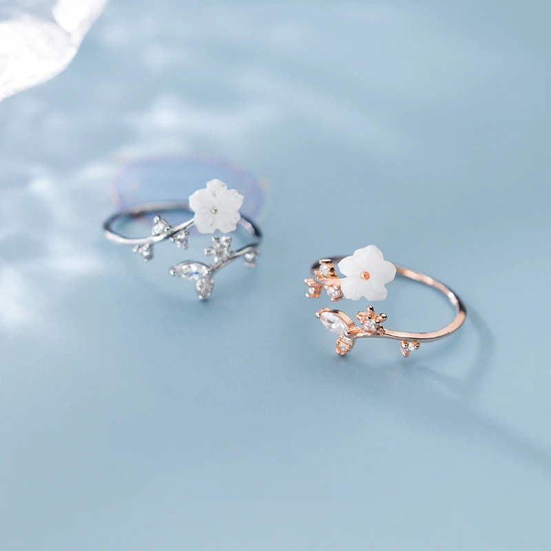 В богемном стиле дизайн натуральная основа цветок открытый палец кольцо для