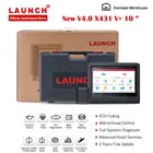 Диагностический сканер Launch X431 V + 4,0 OBD2, Автомобильный сканер 2 ГБ 32 ГБ, автомобильный диагностический инструмент с поддержкой ЭБУ кодированияАвто Vin