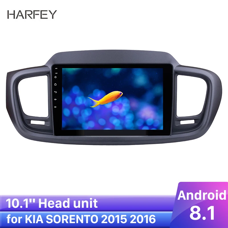 Автомобильный мультимедийный плеер Harfey стерео система на Android 10 1 с GPS Навигатором