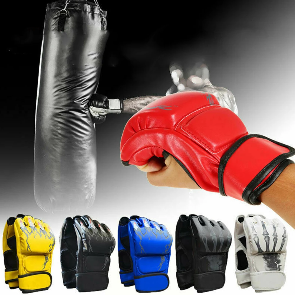

Sanda Gloves Thickened Women's Men's Boxing Gloves Gloves Half Finger Sanda Muay Thai Gloves Sports Equipment Protective Gear