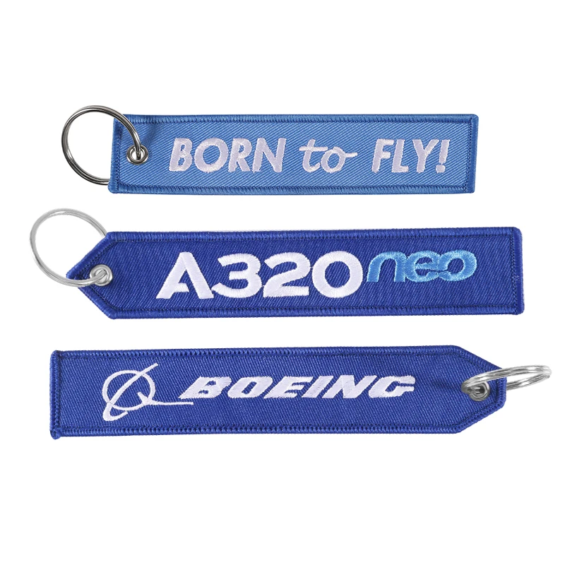 

3 PCS Remove Before Flight Fashion Keychain Embroidery Keychains for Motorcycles Car Key Fobs Chain Born to Fly Keychain Jewelry