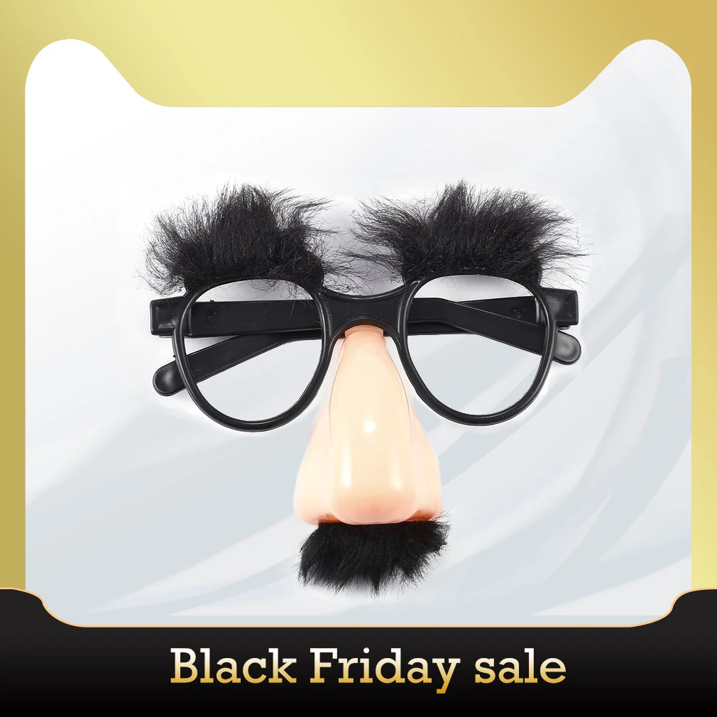 

Hot1Pcs Fake Nose Eyebrow Mustache Clown Fancy Dress up Costume Props Fun Party Favor Glasses WholesaleNew Hot Selling