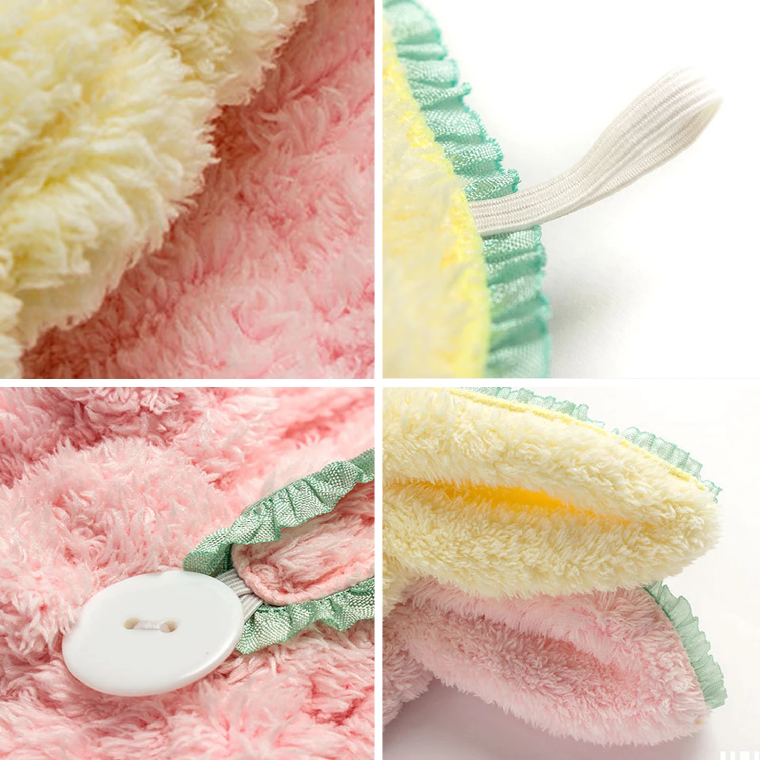 Hot Microfiber Hair Drying Hat Quick-dry Towel Cap Bath Solid Super Absorption Turban Dry | Дом и сад