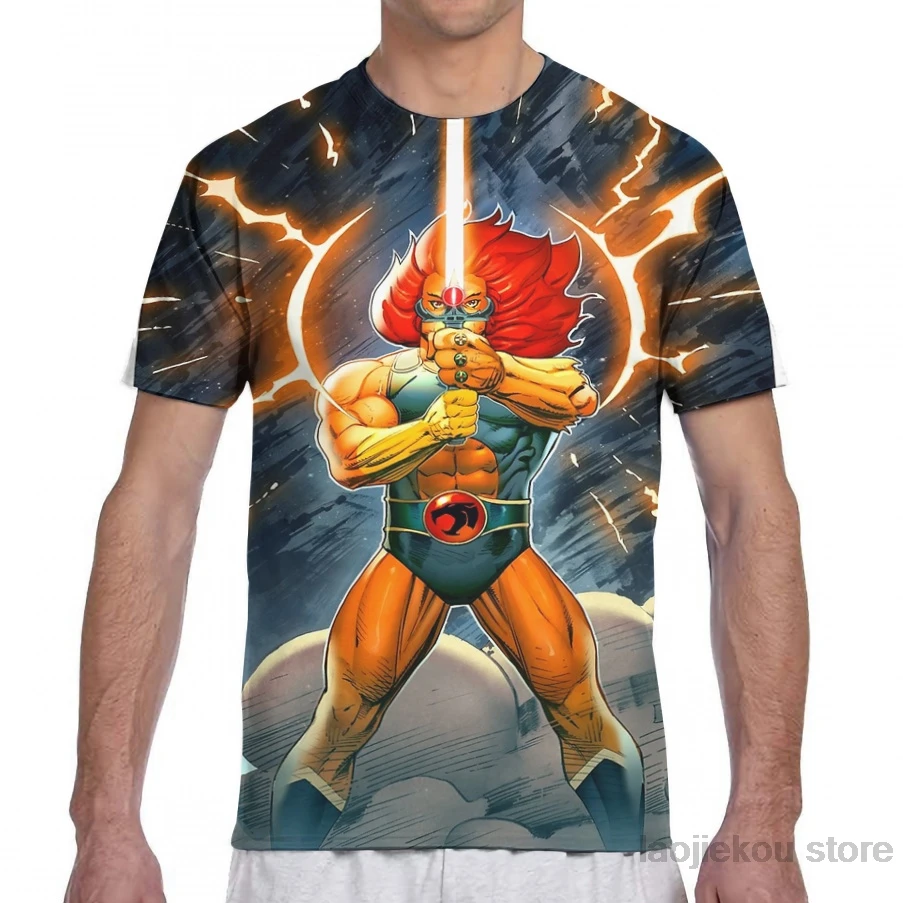 Thundercats Меч примет Мужская футболка для женщин со сплошным принтом Модная девочек