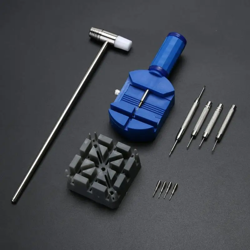 

11Pcs/set Watch Band Link Remover Repair Tool Kit Set Slit Strap Bracelet Chain Pin Remover Adjuster For Men Women Watch