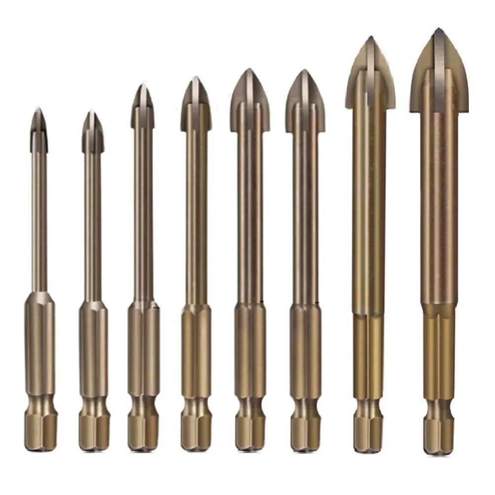 

76-83mm Polished CNC Drill Bit Efficient Universal Drilling Tool Multifunctional Cross Alloy Drill Bit 3-12mm