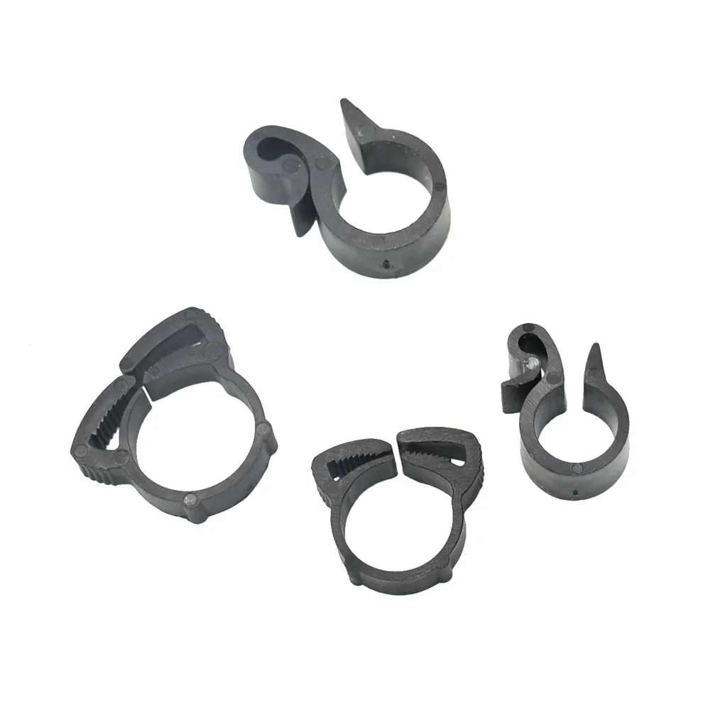 10Pcs 16/20mm Pe Hose Fixing Ring Collar Pipe Hanging Clamps Adapter Fastener DN16 DN20 Pipe Fixed Buckles Garden