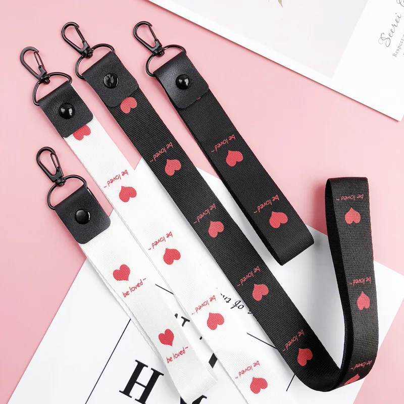 Небольшие свежие листья шейный ремешок Ремешки для ключей ID карты ТРЕНАЖЕРНЫЙ