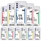 Чехол для телефона 6,4 дюйма, a32, 4G, чехол с этикеткой для путешествий, билета, штрих-кода, чехол для Samsung A32, чехол для Samsung a32, чехол для Galaxy A52, A52S, A31, A30, A20, чехол