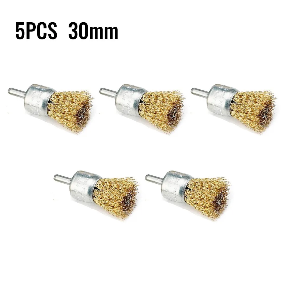 5 шт. латунная проволочная щетка 30 мм/75 мм провод туфли на плоской подошве с