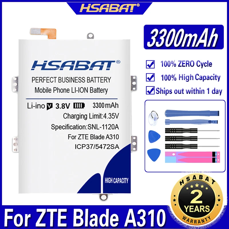Аккумулятор HSABAT ICP37/54/72SA 3300 мА · ч для ZTE Blade A310 | Мобильные телефоны и аксессуары