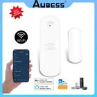 Датчик двериокна с голосовым управлением для Яндекс-Алисы Alexa Google, Wi-Fi, беспроводной датчик охранной сигнализации для умного дома с поддержкой Ewelink