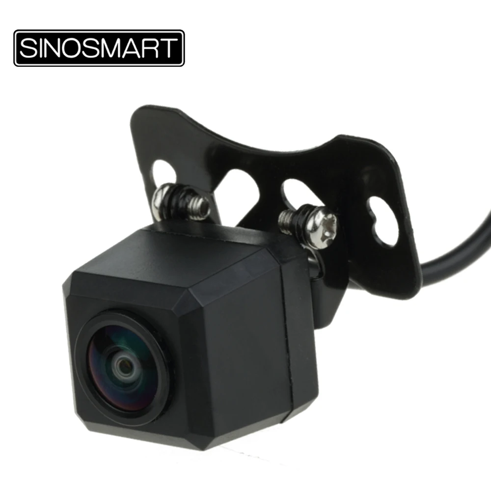 SINOSMART, универсальная, с широким углом обзора, портативная, с обратной парковкой, камера с регулируемым объективом, крепкая установка с винтом из нержавеющей стали